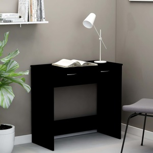 vidaXL, vidaXL Schreibtisch Schwarz 80×40×75 cm Spanplatte, vidaXL Schreibtisch Schwarz 80x40x75 cm Holzwerkstoff