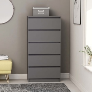 Diverse Hardware, Sideboard mit Schubladen Grau 60x35x121 cm Spanplatte, 