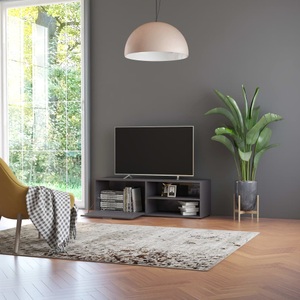 Diverse Hardware, TV-Schrank Hochglanz-Grau 120 x 34 x 37 cm Spanplatte, 