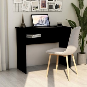 vidaXL, vidaXL Schreibtisch Schwarz 90×50×74 cm Spanplatte