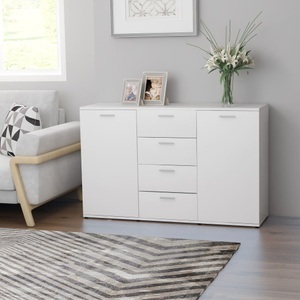 vidaXL, vidaXL Sideboard Weiß 120×35,5×75 cm Spanplatte, 