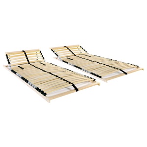 Diverse Hardware, Lattenroste 2 Stk. mit 28 Latten 7 Zonen 80 x 200 cm, vidaXL Lattenroste 2 Stk. mit 28 Latten 7 Zonen 80x200 cm