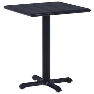 vidaXL, vidaXL Gartentisch Schwarz 60x60x75 cm