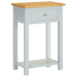 vidaXL, vidaXL Beistelltisch 50x32x75 cm Massivholz Eiche, 