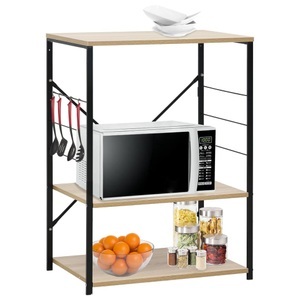 Diverse Hardware, Mikrowellenregal Schwarz Eichenoptik 60x39,6x79,5cm Spanplatte, vidaXL Mikrowellenregal Schwarz Eiche 60×39,6×79,5 cm Holzwerkstoff