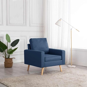 vidaXL, vidaXL Sessel Blau Stoff