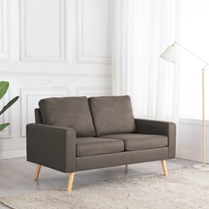 vidaXL, vidaXL 2-Sitzer-Sofa Taupe Stoff