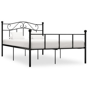 Diverse Hardware, Bettgestell Schwarz Metall 120x200 cm, vidaXL Bettgestell Schwarz Metall 120x200 cm