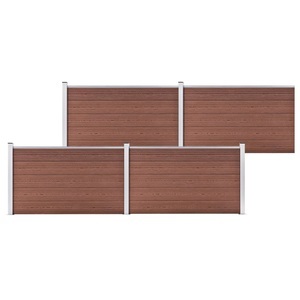 vidaXL, vidaXL Gartenzaun WPC 699x106 cm Braun, vidaXL Gartenzaun WPC 699x106 cm Braun