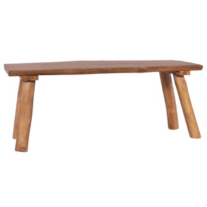 vidaXL, vidaXL Gartenbank 120 cm Massivholz Teak, vidaXL Gartenbank 120 cm Massivholz Teak
