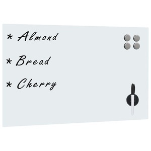 Diverse Hardware, Magnettafel Wandmontage Glas 50 x 30 cm, vidaXL Magnettafel Wandmontage Glas 50x30 cm
