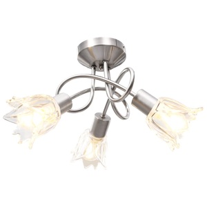 vidaXL, vidaXL Deckenleuchte Glas-Lampenschirme für 3 E14 Glühlampen, vidaXL Deckenleuchte Glas-Lampenschirme für 3 E14 Glühlampen