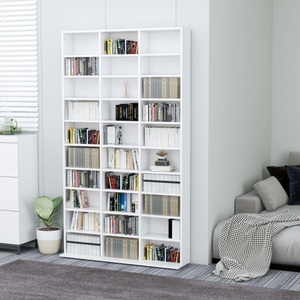 vidaXL, vidaXL CD-Regal Weiß 102x23x177,5 cm Spanplatte, vidaXL CD-Schrank Weiß 102x16x177,5 cm Holzwerkstoff
