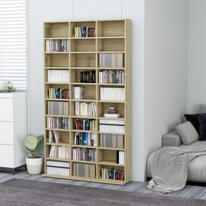 Diverse Hardware, CD-Regal Sonoma-Eiche 102x16x177,5 cm Spanplatte, vidaXL CD-Schrank Sonoma-Eiche 102x16x177,5 cm Holzwerkstoff