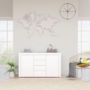 vidaXL Sideboard Weiß 120×36×69 cm Spanplatte