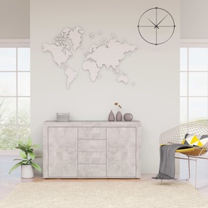 vidaXL Sideboard Betongrau 120×36×69 cm Spanplatte