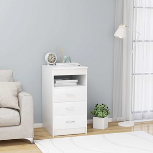 vidaXL, vidaXL Sideboard mit Schubladen Weiß 40×50×76 cm Spanplatte