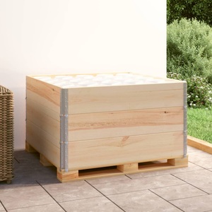 vidaXL, vidaXL Paletten-Aufsatzrahmen 3 Stk. 100×100 cm Kiefern-Massivholz, vidaXL Paletten-Aufsatzrahmen 3 Stk. 100x100 cm Kiefer Massivholz