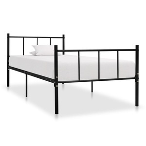 vidaXL, vidaXL Bettgestell Schwarz Metall 90×200 cm, vidaXL Bettgestell Schwarz Metall 90×200 cm