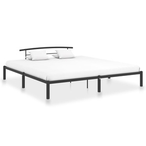 vidaXL, vidaXL Bettgestell Schwarz Metall 180x200 cm, vidaXL Bettgestell Schwarz Metall 180x200 cm