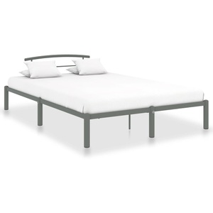 vidaXL, vidaXL Bettgestell Grau Metall 120x200 cm