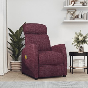 vidaXL, vidaXL Massagesessel Lila Stoff, 