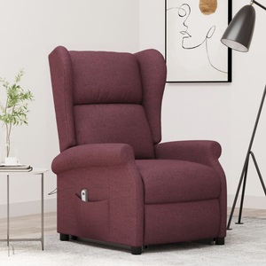 vidaXL, vidaXL Aufstehsessel Lila Stoff, 