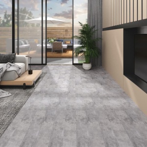 vidaXL, vidaXL PVC-Laminat-Dielen 5,26 m² 2 mm Zementbraun, vidaXL PVC-Fliesen Nicht Selbstklebend 5,26 m² 2 mm Zementbraun
