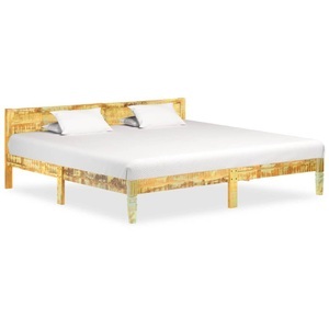 vidaXL, vidaXL Bettgestell Altholz Massiv 200x200 cm