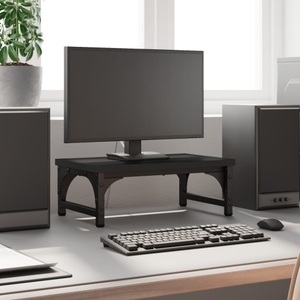 vidaXL, vidaXL Monitorständer Schwarz 37x23x14 cm Holzwerkstoff, vidaXL Monitorständer Schwarz 37x23x14 cm Holzwerkstoff