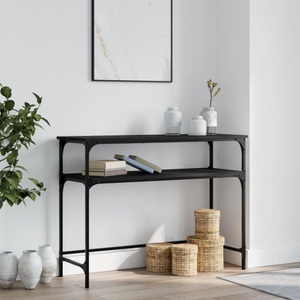 vidaXL, vidaXL Konsolentisch Schwarz 100x35,5x75 cm Holzwerkstoff, vidaXL Konsolentisch Schwarz 100x35,5x75 cm Holzwerkstoff