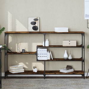 vidaXL, vidaXL Konsolentisch Räuchereiche 160x32x95 cm Holzwerkstoff, vidaXL Konsolentisch Räuchereiche 160x32x95 cm Holzwerkstoff