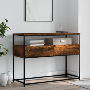 vidaXL, vidaXL Konsolentisch Räuchereiche 100x40x75 cm Holzwerkstoff, vidaXL Konsolentisch Räuchereiche 100x40x75 cm Holzwerkstoff