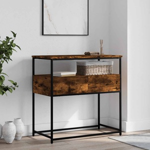 vidaXL, vidaXL Konsolentisch Räuchereiche 75x40x75 cm Holzwerkstoff, vidaXL Konsolentisch Räuchereiche 75x40x75 cm Holzwerkstoff