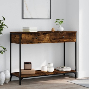 vidaXL, vidaXL Konsolentisch Räuchereiche 100x34,5x75 cm Holzwerkstoff, vidaXL Konsolentisch Räuchereiche 100x34,5x75 cm Holzwerkstoff