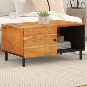 vidaXL, vidaXL Couchtisch 80x50x40 cm Massivholz Akazie, VidaXL - Couchtisch akazienholz, One Size, Braun