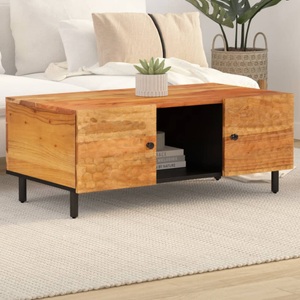 vidaXL, vidaXL Couchtisch 100x54x40 cm Massivholz Akazie, VidaXL - Couchtisch akazienholz, One Size, Braun