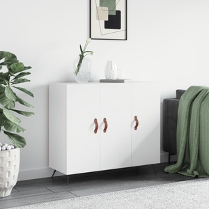 vidaXL, vidaXL Sideboard Weiß 90x34x80 cm Holzwerkstoff