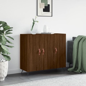 vidaXL, vidaXL Sideboard Braun Eichen-Optik 90x34x80 cm Holzwerkstoff