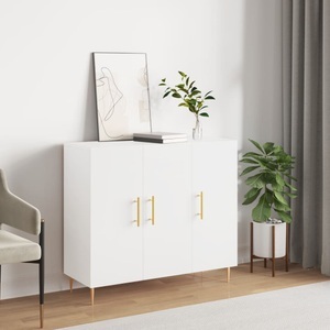 vidaXL, vidaXL Sideboard Weiß 90x34x80 cm Holzwerkstoff