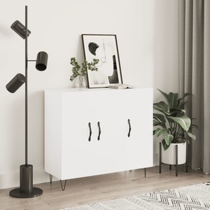 vidaXL, vidaXL Sideboard Weiß 90x34x80 cm Holzwerkstoff