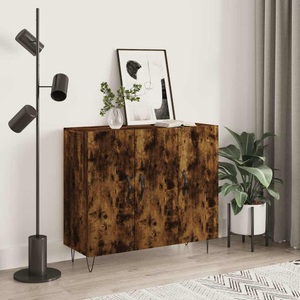 vidaXL, vidaXL Sideboard Räuchereiche 90x34x80 cm Holzwerkstoff