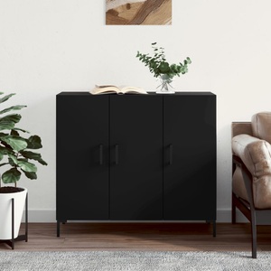 vidaXL, vidaXL Sideboard Schwarz 90x34x80 cm Holzwerkstoff