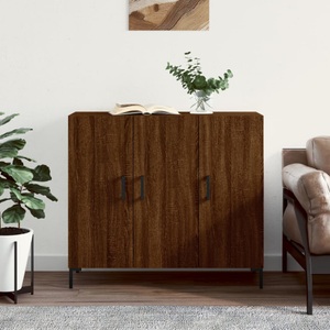 vidaXL, vidaXL Sideboard Braun Eichen-Optik 90x34x80 cm Holzwerkstoff