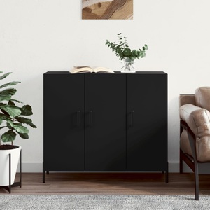 vidaXL, vidaXL Sideboard Schwarz 90x34x80 cm Holzwerkstoff