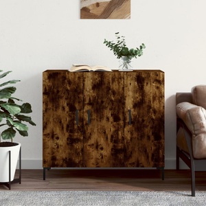 vidaXL, vidaXL Sideboard Räuchereiche 90x34x80 cm Holzwerkstoff