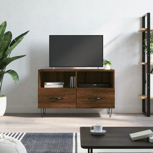 vidaXL, vidaXL TV-Schrank Braun Eichen-Optik 80x36x50 cm Holzwerkstoff, vidaXL TV-Schrank Braun Eichen-Optik 80x36x50 cm Holzwerkstoff