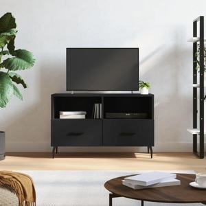vidaXL, vidaXL TV-Schrank Schwarz 80x36x50 cm Holzwerkstoff, vidaXL TV-Schrank Schwarz 80x36x50 cm Holzwerkstoff