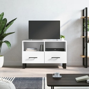 vidaXL, vidaXL TV-Schrank Weiß 80x36x50 cm Holzwerkstoff, vidaXL TV-Schrank Weiß 80x36x50 cm Holzwerkstoff