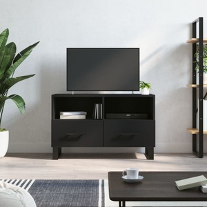 vidaXL, vidaXL TV-Schrank Schwarz 80x36x50 cm Holzwerkstoff, vidaXL TV-Schrank Schwarz 80x36x50 cm Holzwerkstoff